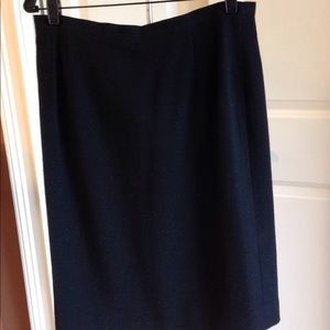 Armani collezioni black knit skirt
